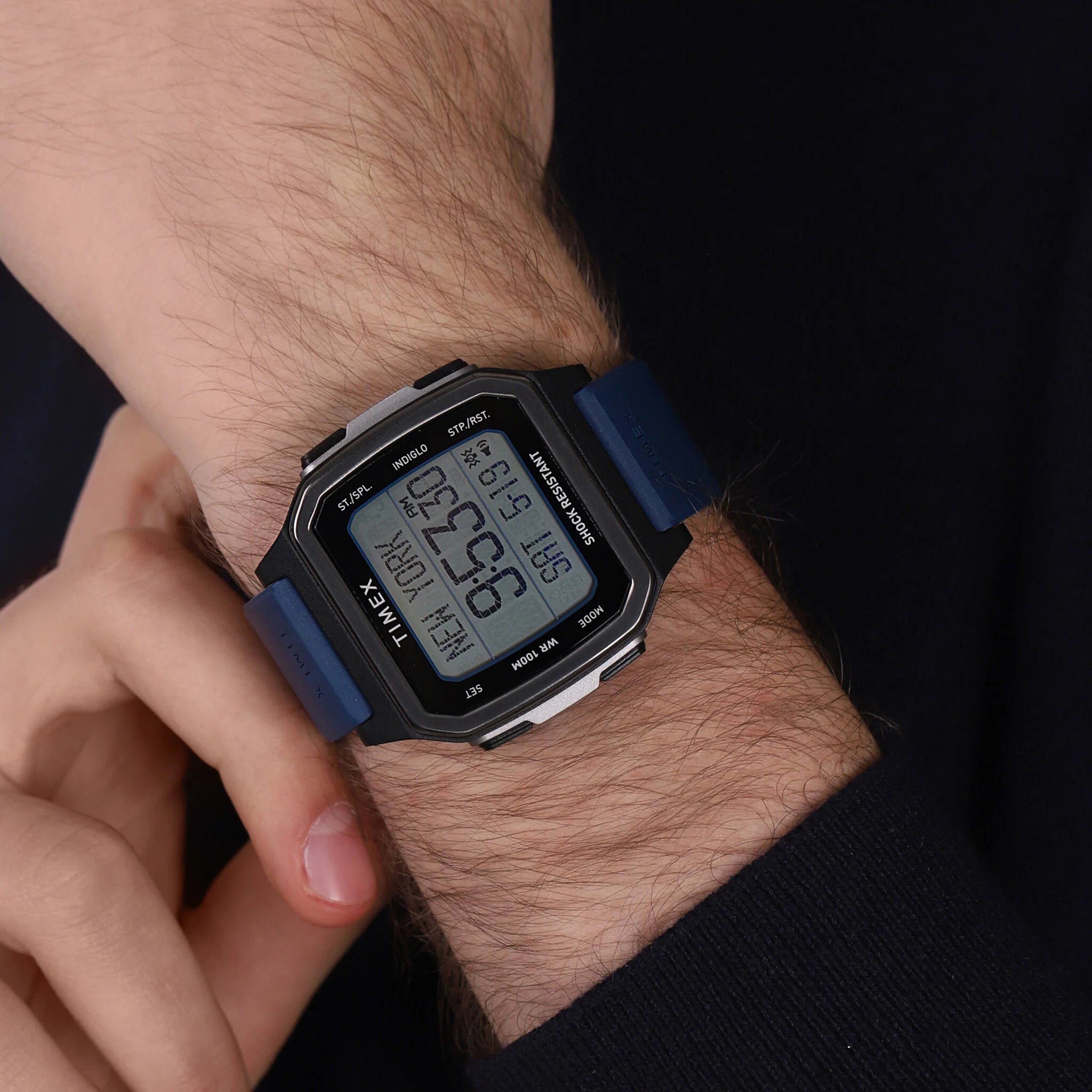 Timex Men's Blue Silicone Watch, Digital Dial | TW5M28800-4